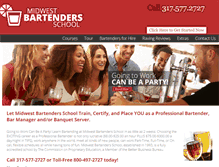Tablet Screenshot of bartendersschool.com